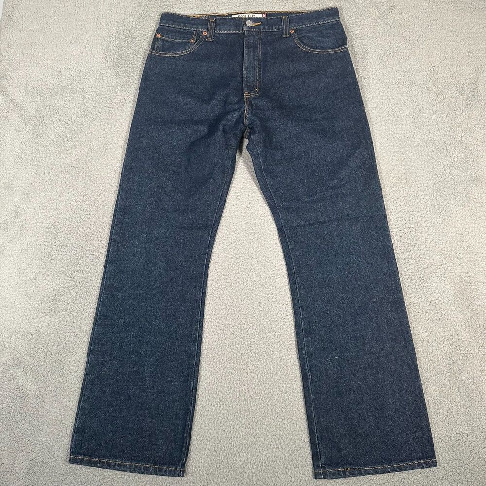 Levis Jeans Mens Size 34x31 517 Bootcut Dark Wash Denim‎ Y2K Blue Casual
